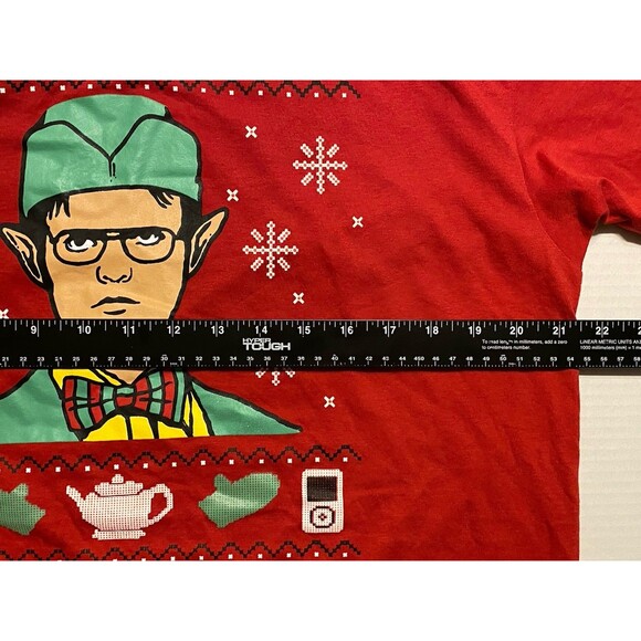 The Office Dwight Schrute Elf Ugly Christmas T-Shirt Men’s XL Fact: XMAS IS HERE - Picture 6 of 9